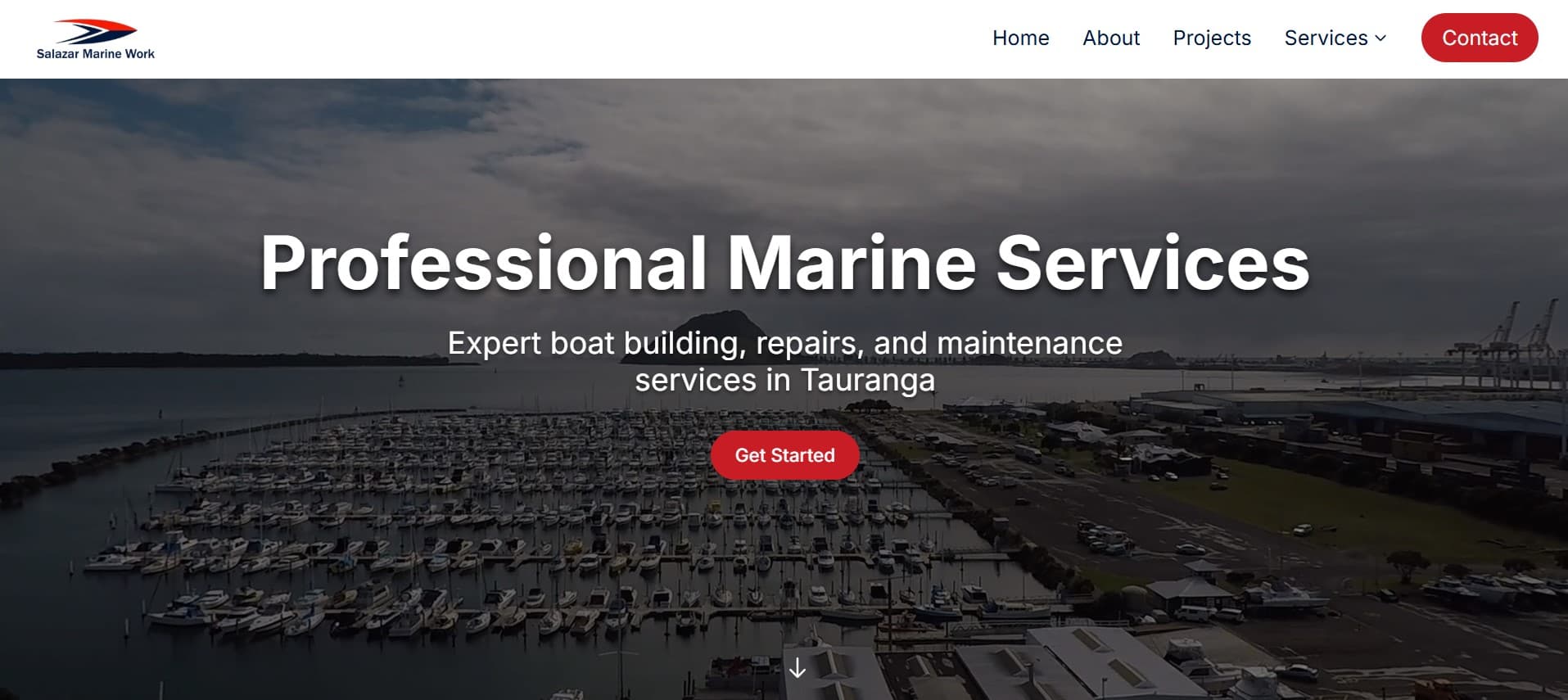 Salazar Marine Website project thumbnail